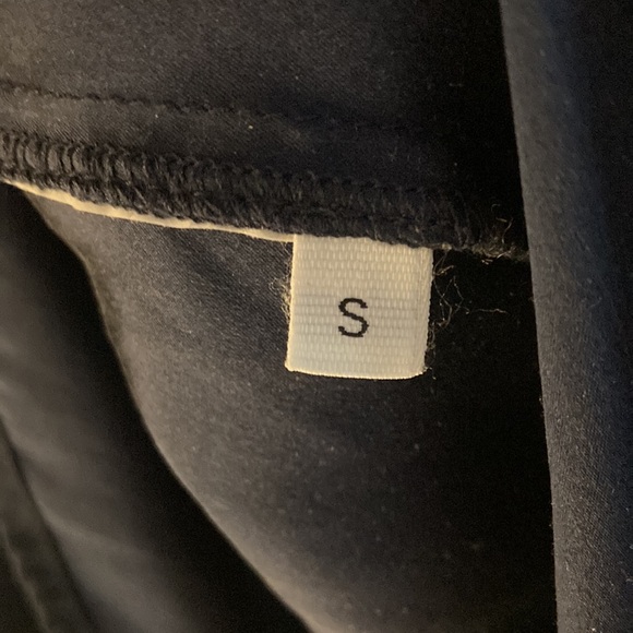 PAROSH navy blue silky dress size small - Picture 6 of 10